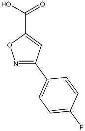 3-(4-fluorophenyl)-1,2-oxazole-5-carboxylic acid Struktur