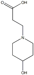 3-(4-hydroxypiperidin-1-yl)propanoic acid Struktur