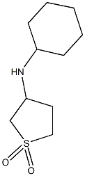 3-(cyclohexylamino)-1$l^{6}-thiolane-1,1-dione Struktur