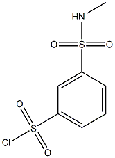 3-(methylsulfamoyl)benzene-1-sulfonyl chloride Struktur