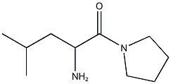 3-methyl-1-(pyrrolidin-1-ylcarbonyl)butylamine Struktur