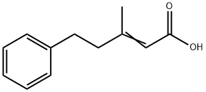 3-methyl-5-phenylpent-2-enoic acid Struktur