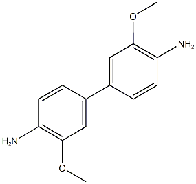 4-(4-amino-3-methoxyphenyl)-2-methoxyaniline Struktur