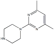 4,6-dimethyl-2-(piperazin-1-yl)pyrimidine Struktur