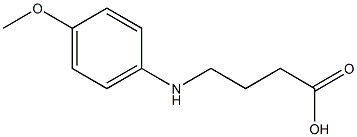 4-[(4-methoxyphenyl)amino]butanoic acid Struktur