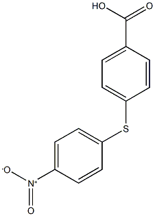 4-[(4-nitrophenyl)sulfanyl]benzoic acid Struktur