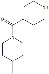 4-methyl-1-(piperidin-4-ylcarbonyl)piperidine Struktur