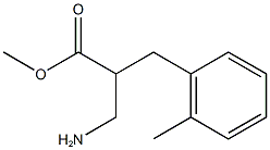 methyl 3-amino-2-[(2-methylphenyl)methyl]propanoate Struktur