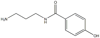 N-(3-aminopropyl)-4-hydroxybenzamide Struktur