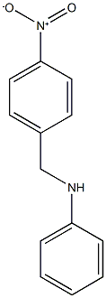 N-[(4-nitrophenyl)methyl]aniline Struktur