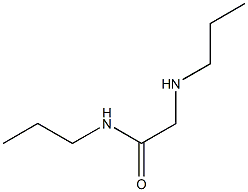 N-propyl-2-(propylamino)acetamide Struktur