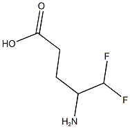 4-Amino-5,5-difluoropentanoic acid Struktur