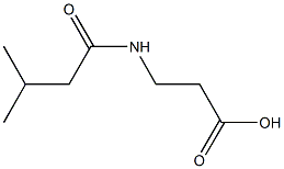 N-(3-Methylbutanoyl)-beta-alanine Struktur