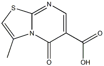 3-methyl-5-oxo-5H-[1,3]thiazolo[3,2-a]pyrimidine-6-carboxylic acid Struktur