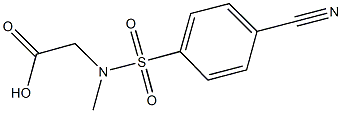 (4-CYANOPHENYL)SULFONYL](METHYL)AMINO]ACETIC ACID Struktur