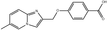 4-[(6-METHYLIMIDAZO[1,2-A]PYRIDIN-2-YL)METHOXY]BENZOIC ACID Struktur