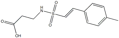 3-({[2-(4-METHYLPHENYL)VINYL]SULFONYL}AMINO)PROPANOIC ACID Struktur