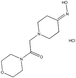 1-(2-MORPHOLIN-4-YL-2-OXOETHYL)PIPERIDIN-4-ONE OXIME HYDROCHLORIDE Struktur