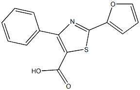 2-(2-FURYL)-4-PHENYL-1,3-THIAZOLE-5-CARBOXYLIC ACID Struktur