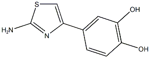 4-(2-AMINO-1,3-THIAZOL-4-YL)BENZENE-1,2-DIOL Struktur