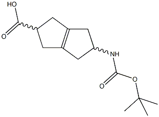 5-[(TERT-BUTOXYCARBONYL)AMINO]-1,2,3,4,5,6-HEXAHYDROPENTALENE-2-CARBOXYLIC ACID Struktur