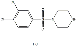 1-[(3,4-DICHLOROPHENYL)SULFONYL]PIPERAZINE HYDROCHLORIDE Struktur