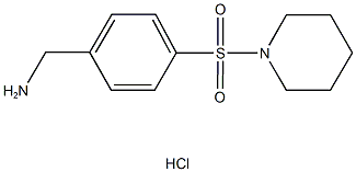 1-[4-(PIPERIDIN-1-YLSULFONYL)PHENYL]METHANAMINE HYDROCHLORIDE Struktur