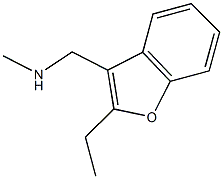 N-[(2-ethyl-1-benzofuran-3-yl)methyl]-N-methylamine Struktur