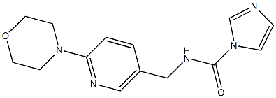 N-[(6-morpholin-4-ylpyridin-3-yl)methyl]-1H-imidazole-1-carboxamide Struktur