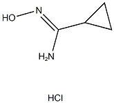 N'-hydroxycyclopropanecarboximidamide hydrochloride Struktur