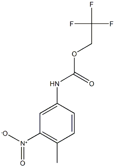 2,2,2-trifluoroethyl 4-methyl-3-nitrophenylcarbamate Struktur