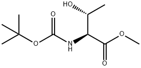 methyl 2-[(tert-butoxycarbonyl)amino]-3-hydroxybutanoate Struktur