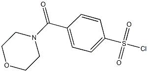 4-(morpholin-4-ylcarbonyl)benzenesulfonyl chloride Struktur