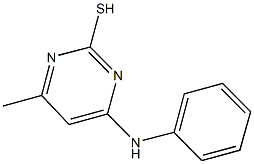 4-anilino-6-methylpyrimidine-2-thiol Struktur