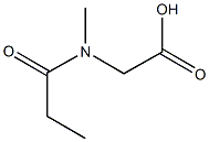 [methyl(propionyl)amino]acetic acid Struktur