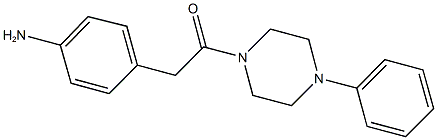 4-[2-oxo-2-(4-phenylpiperazin-1-yl)ethyl]aniline Struktur