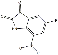 5-fluoro-7-nitro-1H-indole-2,3-dione Struktur