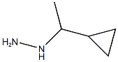 1-(1-cyclopropylethyl)hydrazine Struktur