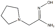 (1Z)-N'-hydroxy-2-pyrrolidin-1-ylethanimidamide Struktur