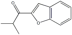 1-(1-benzofuran-2-yl)-2-methylpropan-1-one Struktur