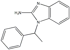 1-(1-phenylethyl)-1H-1,3-benzodiazol-2-amine Struktur