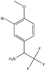 1-(3-bromo-4-methoxyphenyl)-2,2,2-trifluoroethan-1-amine Struktur