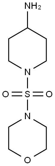 1-(morpholine-4-sulfonyl)piperidin-4-amine Struktur