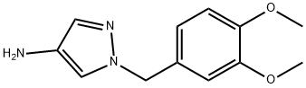 1-[(3,4-dimethoxyphenyl)methyl]-1H-pyrazol-4-amine Struktur