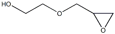 2-(oxiran-2-ylmethoxy)ethan-1-ol Struktur