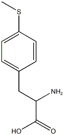 2-amino-3-[4-(methylsulfanyl)phenyl]propanoic acid Struktur