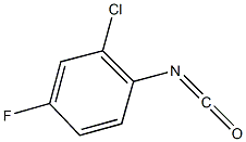 2-chloro-4-fluoro-1-isocyanatobenzene Struktur