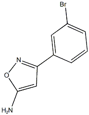 3-(3-bromophenyl)-1,2-oxazol-5-amine Struktur