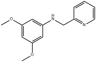 3,5-dimethoxy-N-(pyridin-2-ylmethyl)aniline Struktur