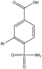 3-bromo-4-sulfamoylbenzoic acid Struktur